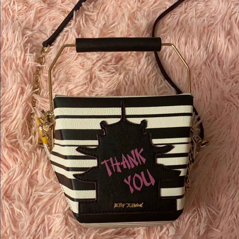 Betsey Johnson takeout box crossbody